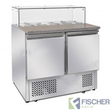 Fischer 2 Door Saladette Prep Fridge - ES02-64